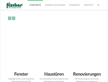 Tablet Screenshot of fischer-fensterbau.de